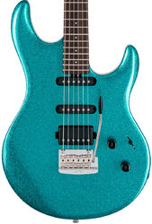Guitarra eléctrica con forma de str. Music man Steve Lukather Luke III HSS - Ocean sparkle