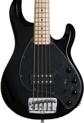 Bajo eléctrico de cuerpo sólido Music man Stringray Bass 5 H Cobalt (MN) - Black