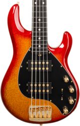 Bajo eléctrico de cuerpo sólido Music man StingRay Special HH 5-String +Gig Bag - Cherry Punch