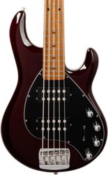Bajo eléctrico de cuerpo sólido Music man StingRay Special HH 5-String +Gig Bag - Translucent Oxblood