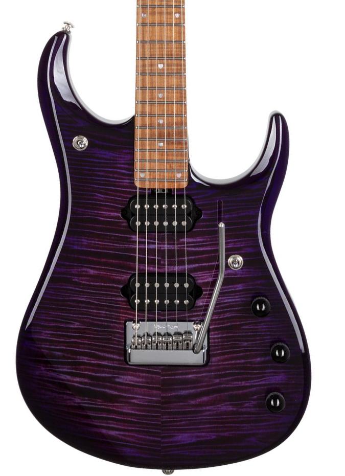 Guitarra electrica metalica Music man John Petrucci JP15 +Gig Bag - Purple nebula flame top