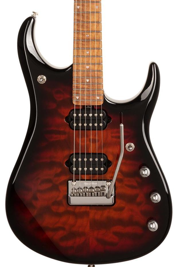 Guitarra electrica metalica Music man John Petrucci JP15 +Gig Bag - Tiger eye quilt top