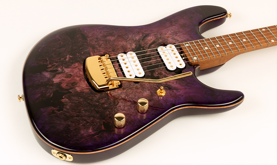 Music Man Jason Richardson 6 Cutlass Signature 6c 2h Trem Mn - Majora Purple - Guitarra eléctrica con forma de str. - Variation 2