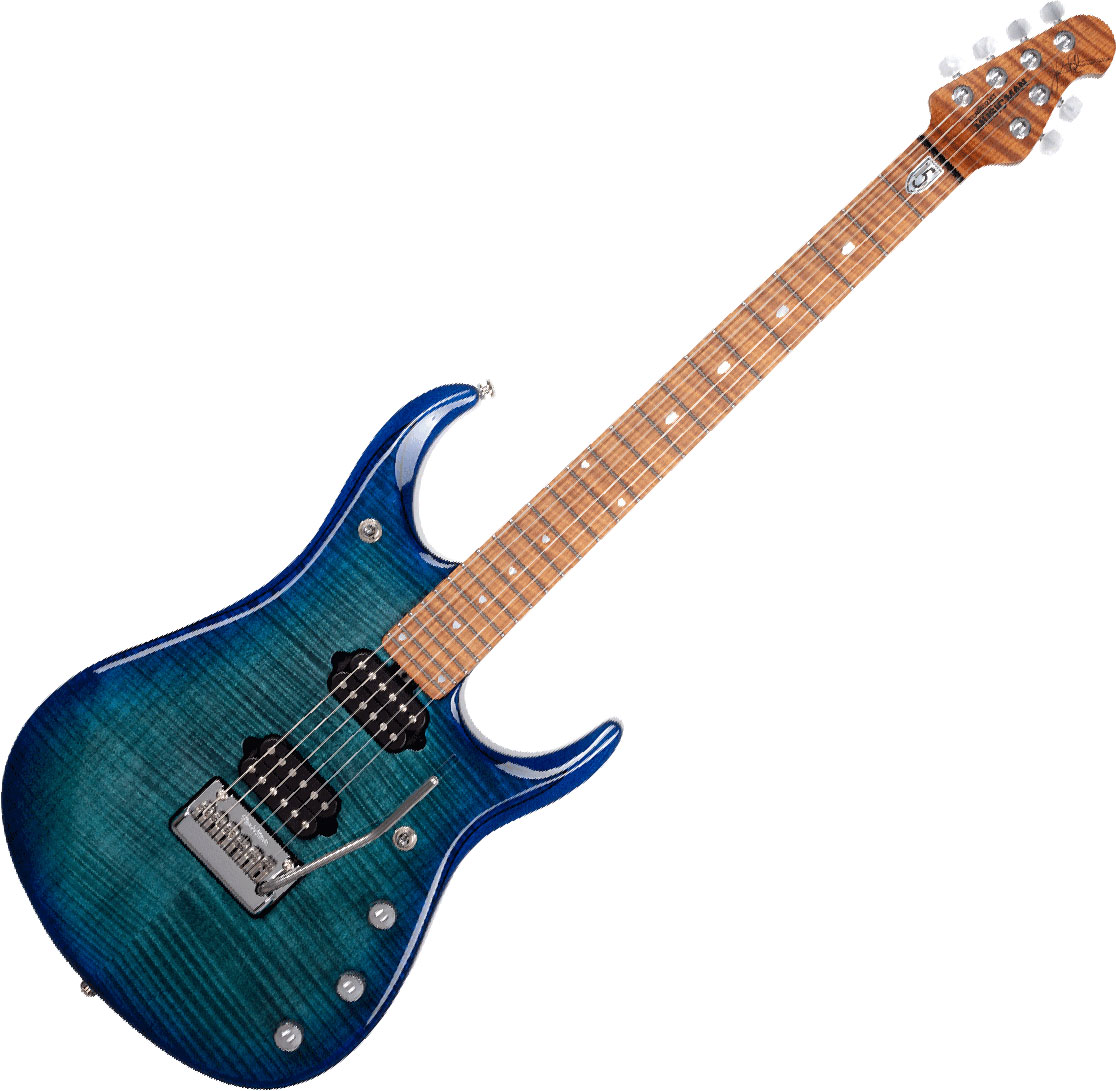 Music Man John Petrucci Jp15 Signature 2h Dimarzio Piezo Trem Mn +housse - Cerulean Paradise Flame - Guitarra electrica metalica - Variation 2