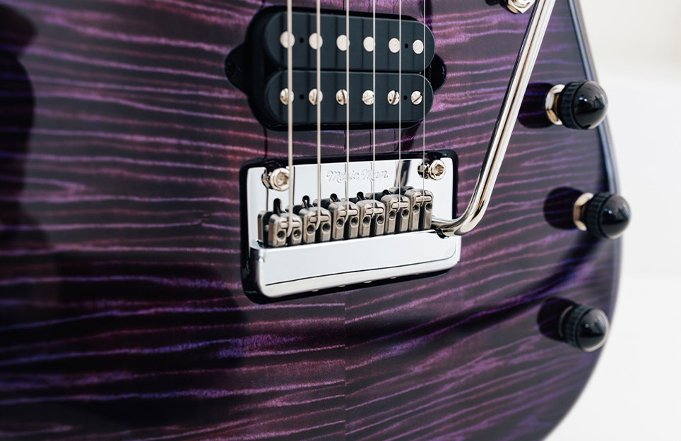 Music Man John Petrucci Jp15 Signature 2h Dimarzio Piezo Trem Mn +housse - Purple Nebula Flame Top - Guitarra electrica metalica - Variation 3