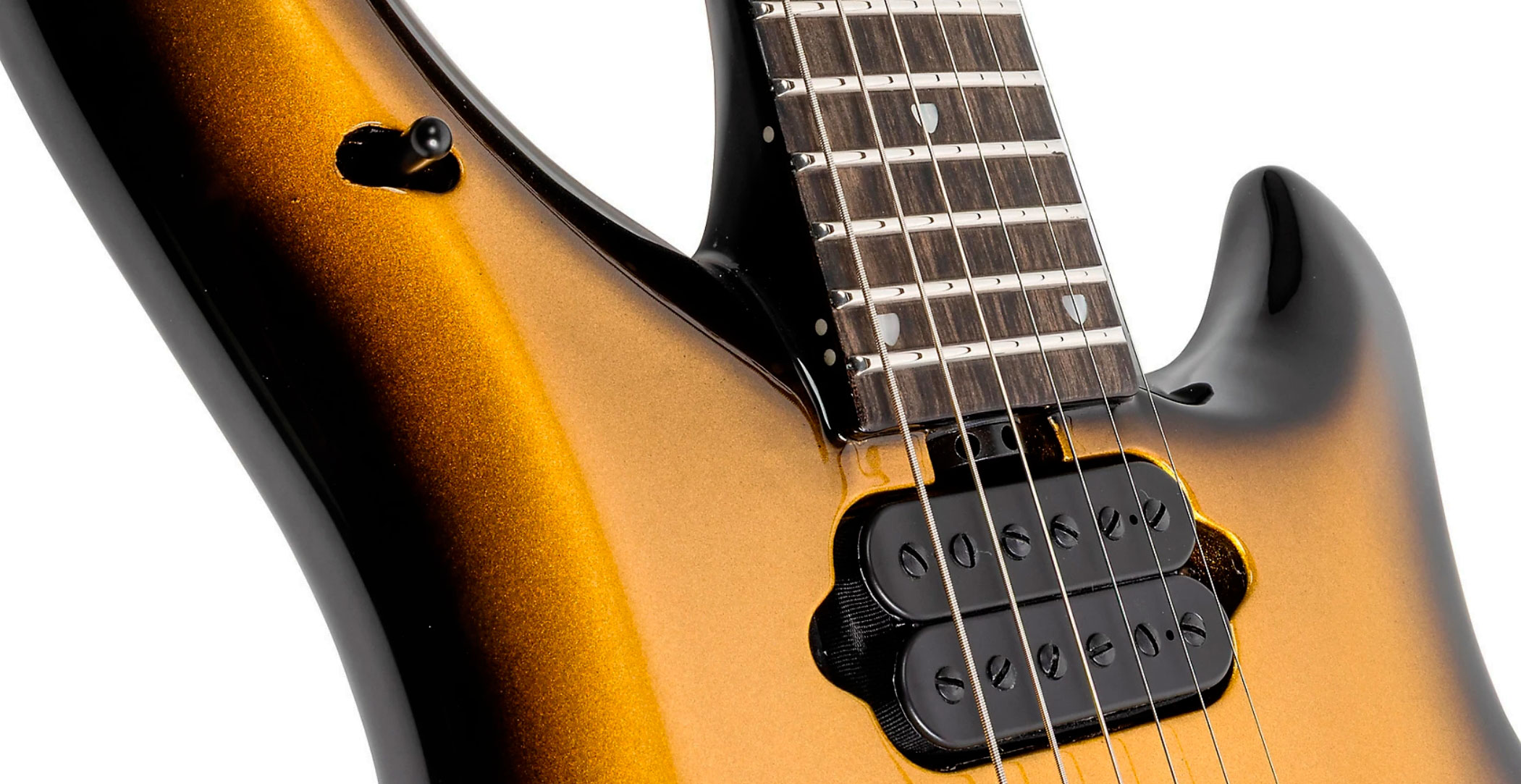 Music Man John Petrucci Majesty 6 Signature 2h Dimarzio Piezo Trem Eb +etui - Gold Eclipse - Guitarra eléctrica de autor - Variation 5