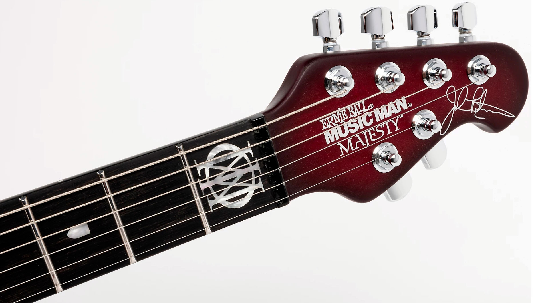 Music Man John Petrucci Majesty 6 Signature 2h Dimarzio Piezo Trem Eb +housse - Amaranth - Guitarra eléctrica de autor - Variation 4