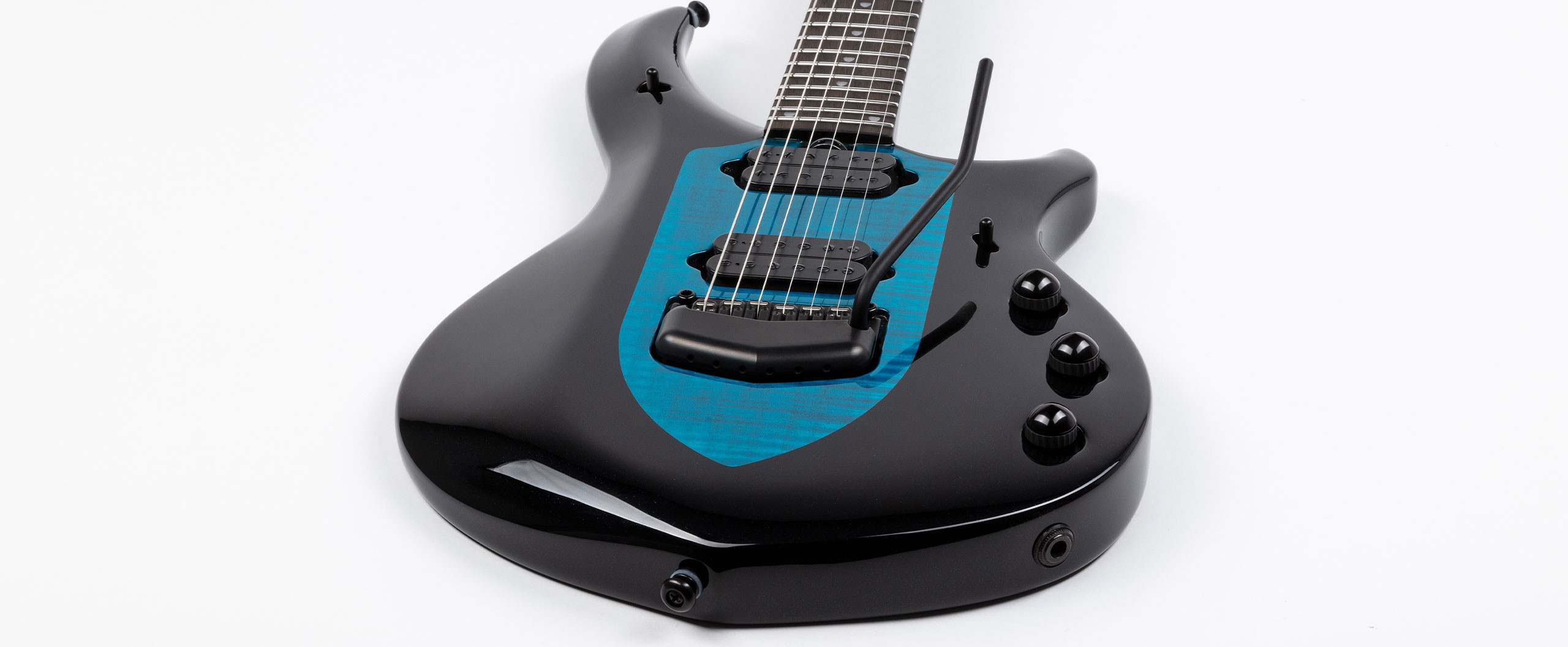 Music Man John Petrucci Majesty 6 Signature 2h Dimarzio Piezo Trem Eb - Okelani Blue - Guitarra electrica metalica - Variation 3
