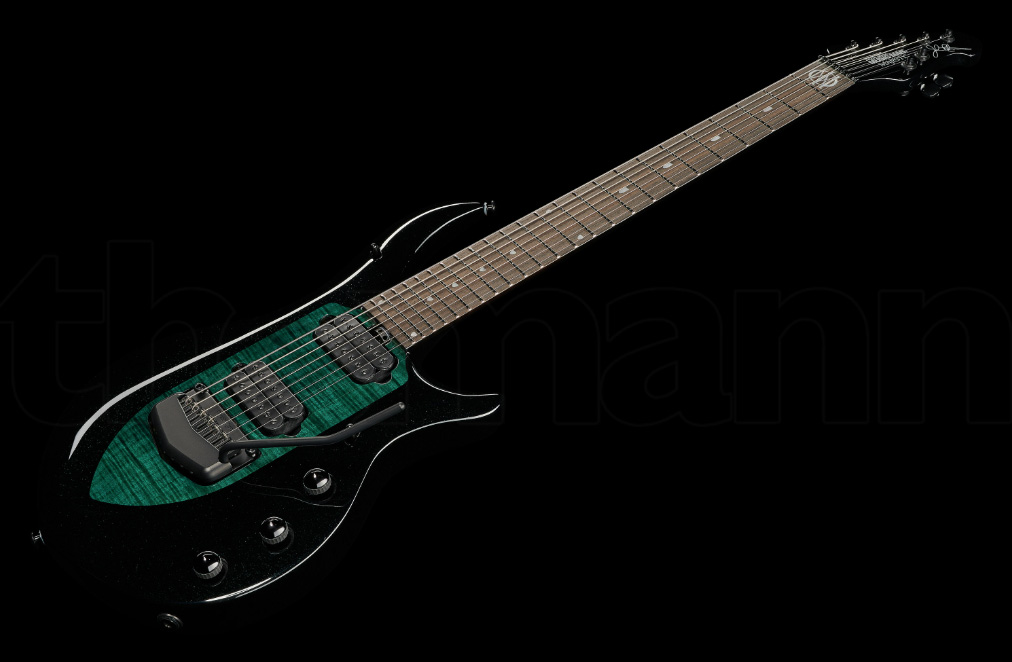 Music Man John Petrucci Majesty 7 Signature 2h Dimarzio Piezo Trem Eb - Emerald Sky - Guitarra eléctrica de 7 cuerdas - Variation 2