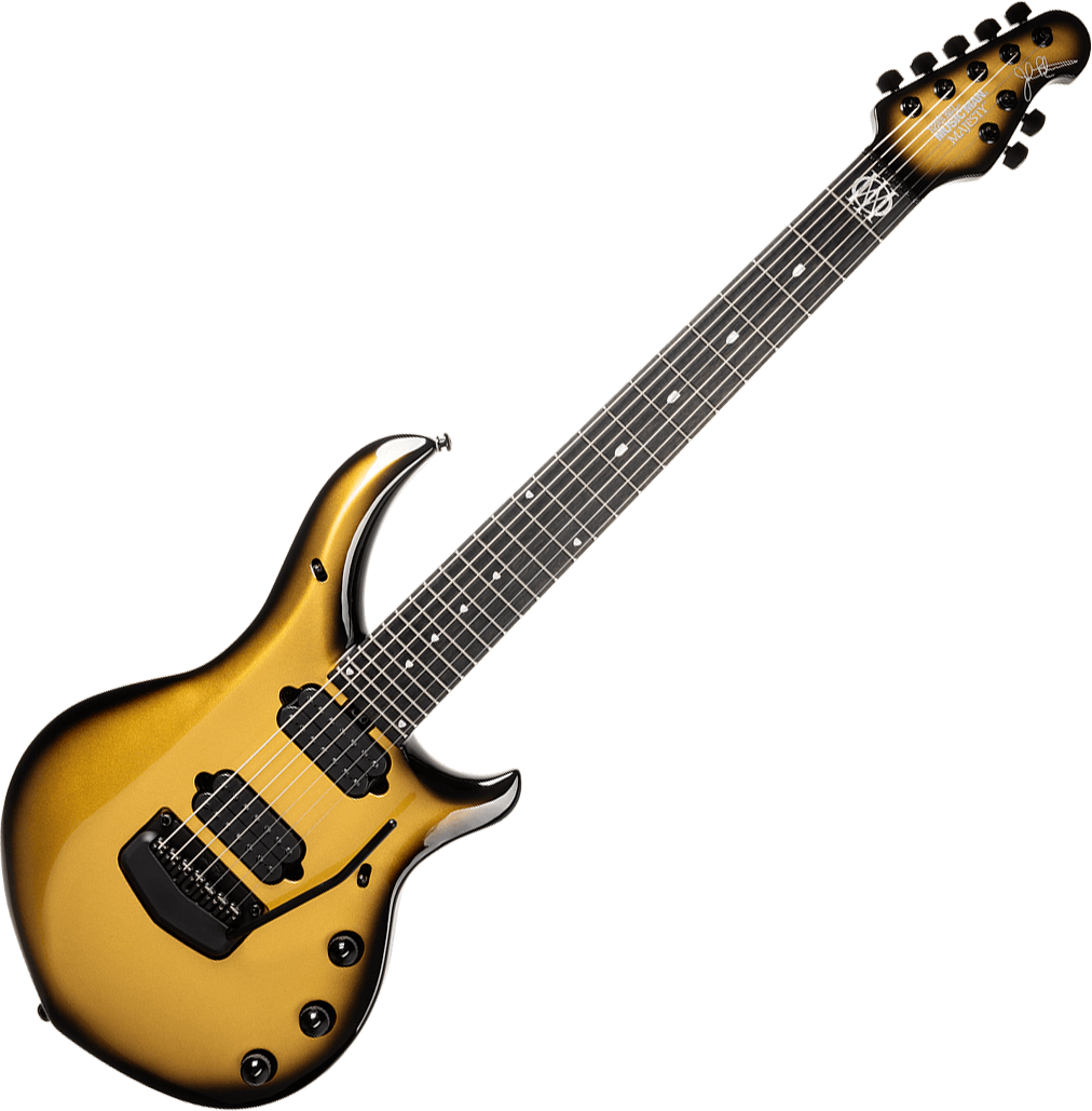 Music Man John Petrucci Majesty 7c Signature 2h Dimarzio Piezo Trem Eb +etui - Gold Eclipse - Guitarra eléctrica de autor - Variation 2