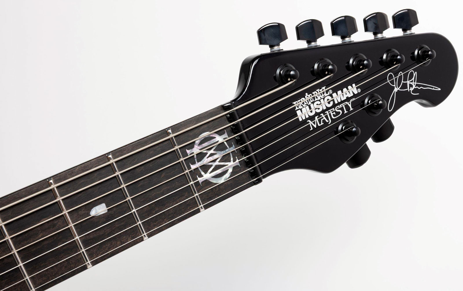 Music Man John Petrucci Majesty 7c Signature 2h Dimarzio Piezo Trem Eb +etui - Dark Side - Guitarra eléctrica de autor - Variation 4