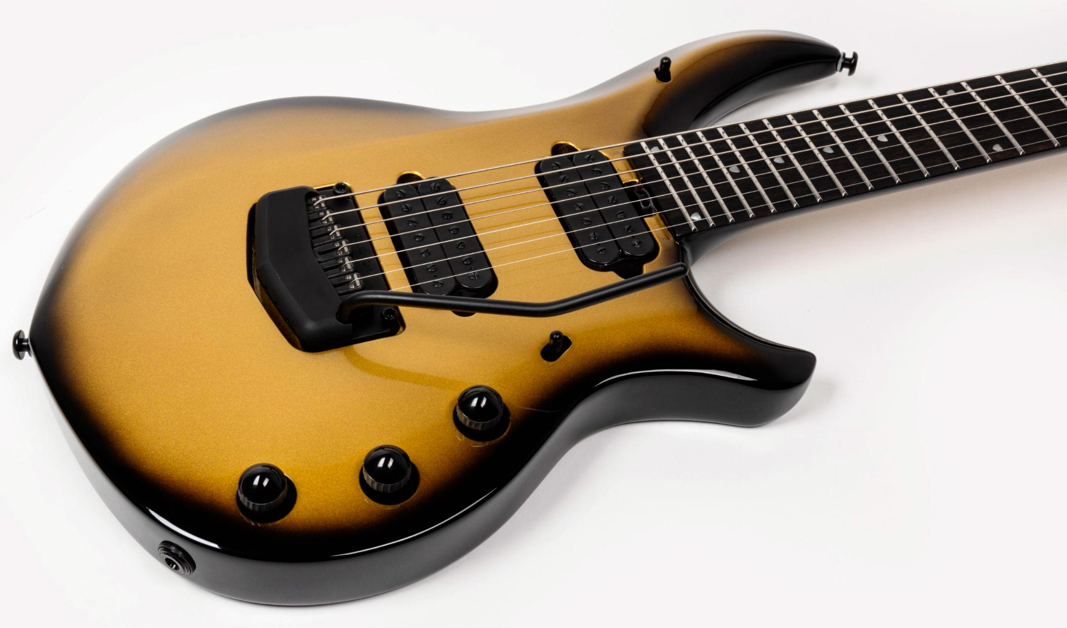 Music Man John Petrucci Majesty 7c Signature 2h Dimarzio Piezo Trem Eb +etui - Gold Eclipse - Guitarra eléctrica de autor - Variation 4