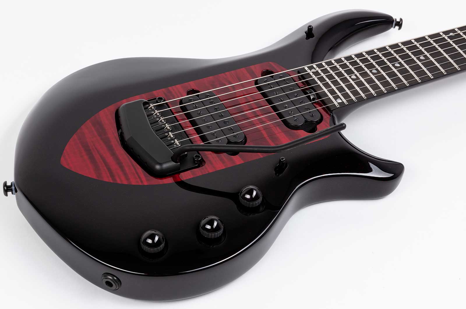 Music Man John Petrucci Majesty 7c Signature 2h Dimarzio Piezo Trem Eb +housse - Sanguine Red - Guitarra eléctrica de autor - Variation 2