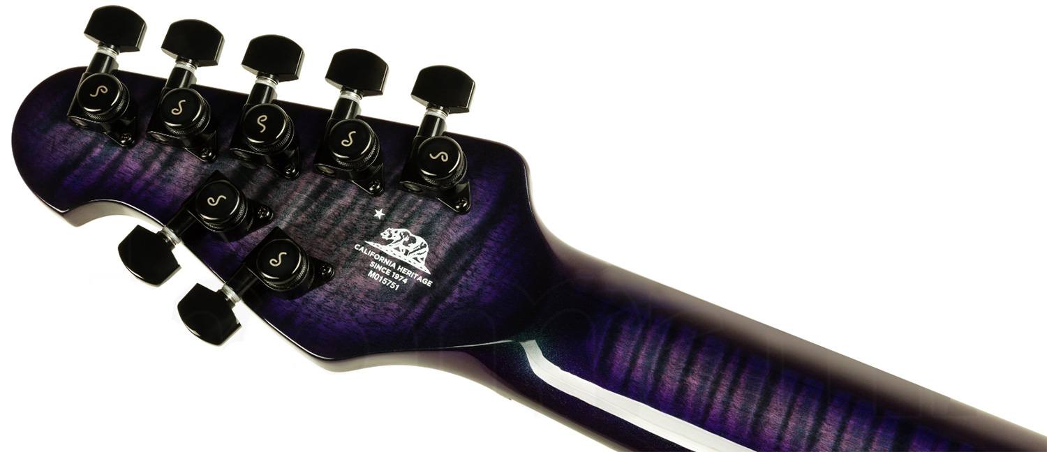 Music Man John Petrucci Majesty Maple Top 7 Signature 2h Dimarzio Piezo Trem Eb - Crystal Amethyst - Guitarra eléctrica de 7 cuerdas - Variation 5