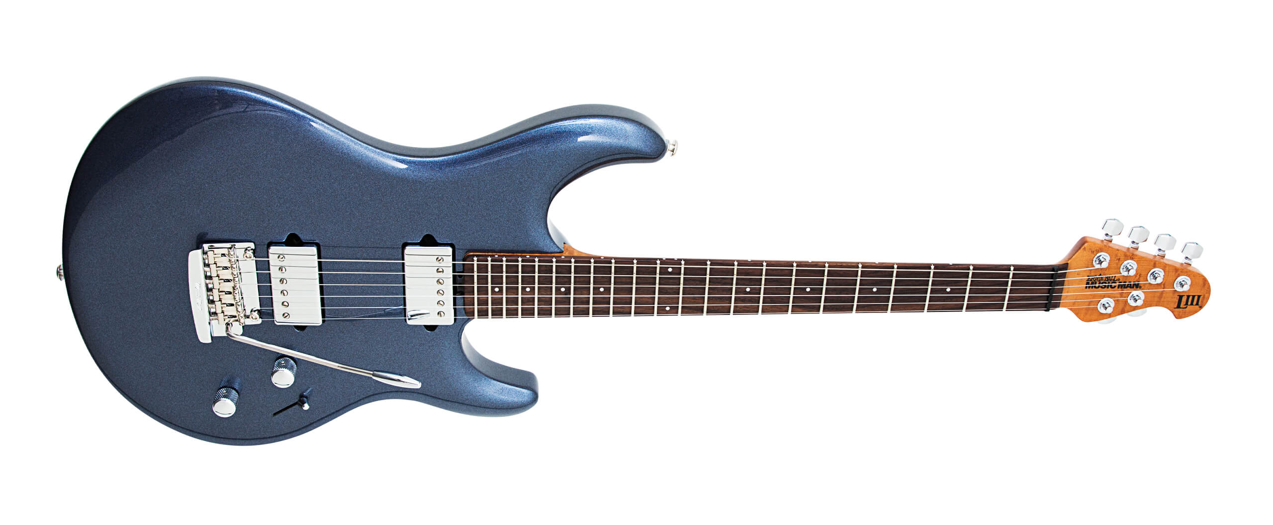 Music Man Steve Lukather Iii 3 Signature Hss Trem Rw - Bodhi Blue - Guitarra eléctrica con forma de str. - Variation 2