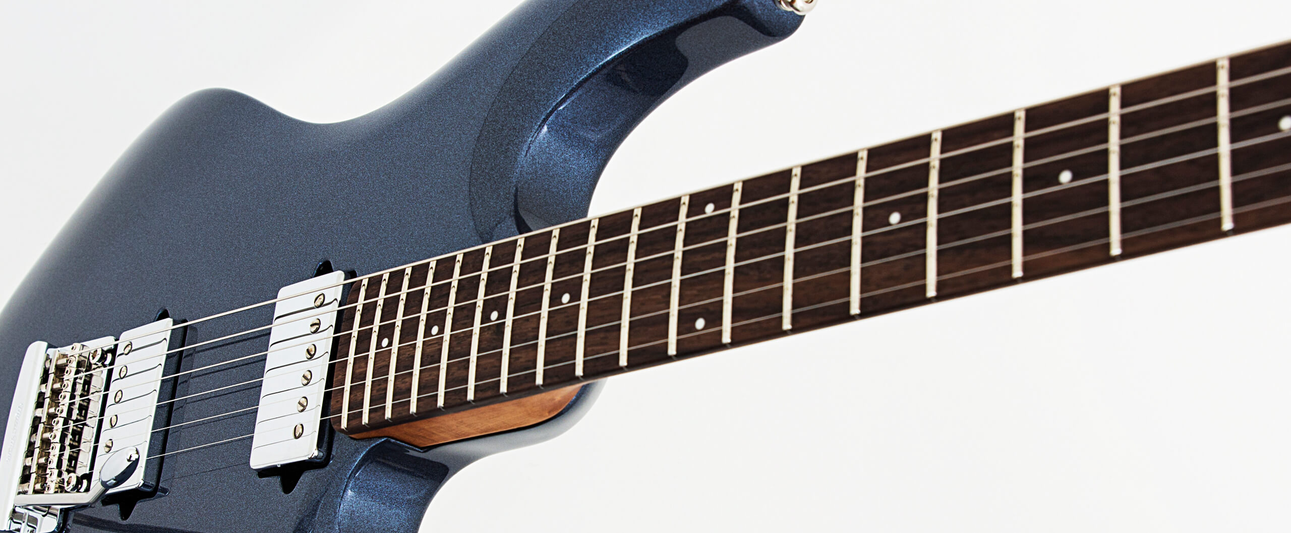 Music Man Steve Lukather Iii 3 Signature Hss Trem Rw - Bodhi Blue - Guitarra eléctrica con forma de str. - Variation 5
