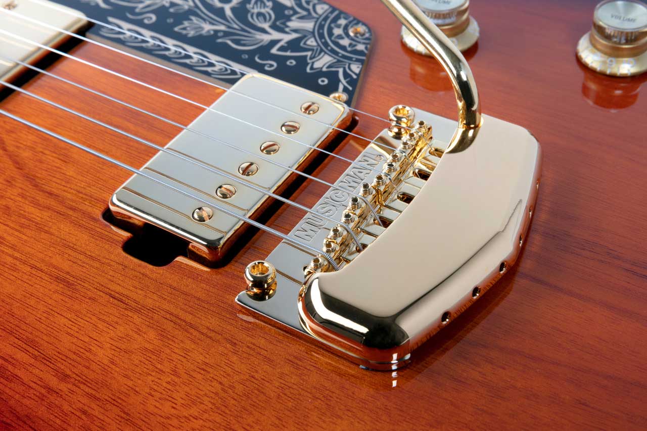 Music Man Mariposa Hh Usa 2h Trem Eb - Sahara Sunset - Guitarra electrica retro rock - Variation 3