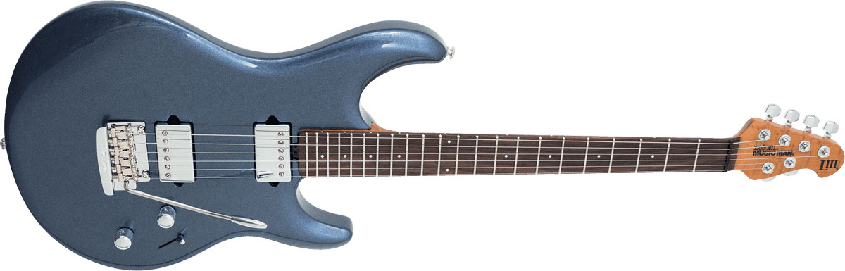 Music Man Steve Lukather Luke Iii 3 Hh Signature Trem Rw - Bodhi Blue - Guitarra eléctrica con forma de str. - Variation 1