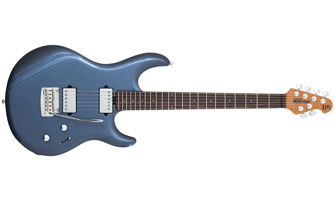 Music Man Steve Lukather Iii 3 Signature Hss Trem Rw - Bodhi Blue - Guitarra eléctrica con forma de str. - Variation 7