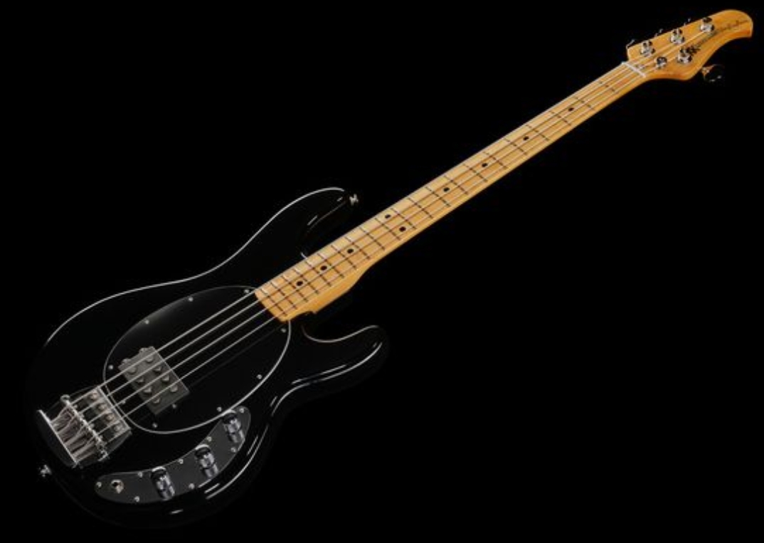 Music Man Stingray Retro 70s Usa Active Mn - Black - Bajo eléctrico de cuerpo sólido - Variation 1