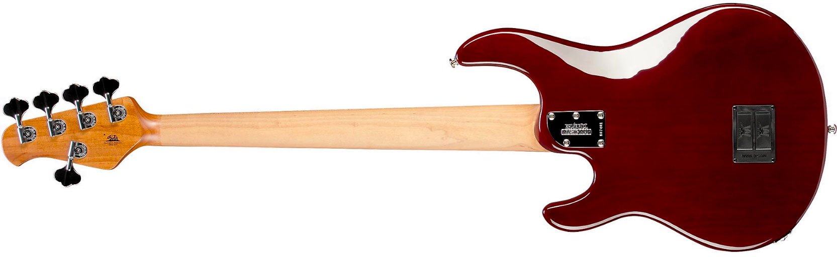 Music Man Stingray Special H 5c Active Mn +housse - Translucent Oxblood - Bajo eléctrico de cuerpo sólido - Variation 1