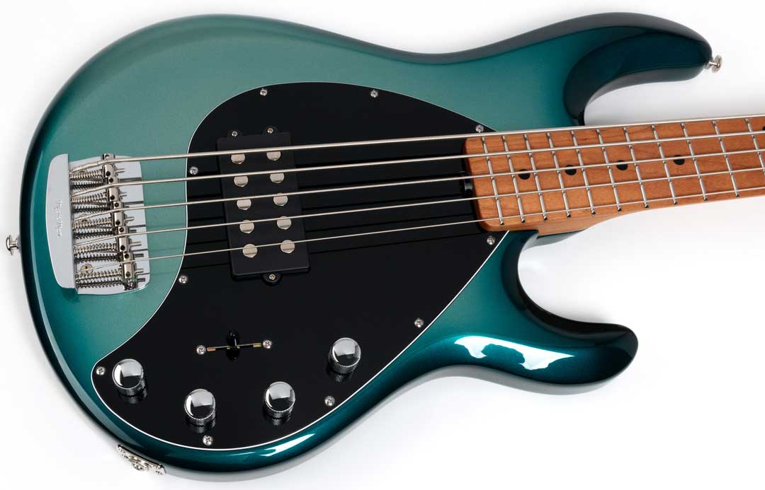 Music Man Stingray Special H 5c Active Mn +housse - Frost Green - Bajo eléctrico de cuerpo sólido - Variation 2