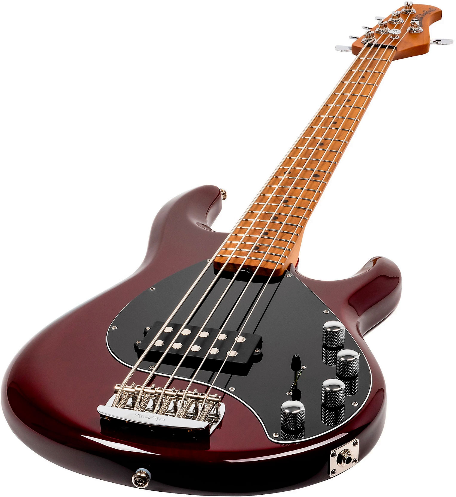 Music Man Stingray Special H 5c Active Mn +housse - Translucent Oxblood - Bajo eléctrico de cuerpo sólido - Variation 2