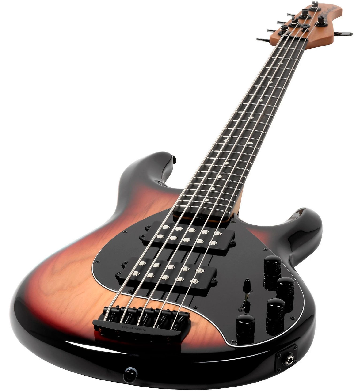 Music Man Stingray Special Hh 5c Active Eb +housse - Faded Vintage Sunburst - Bajo eléctrico de cuerpo sólido - Variation 2