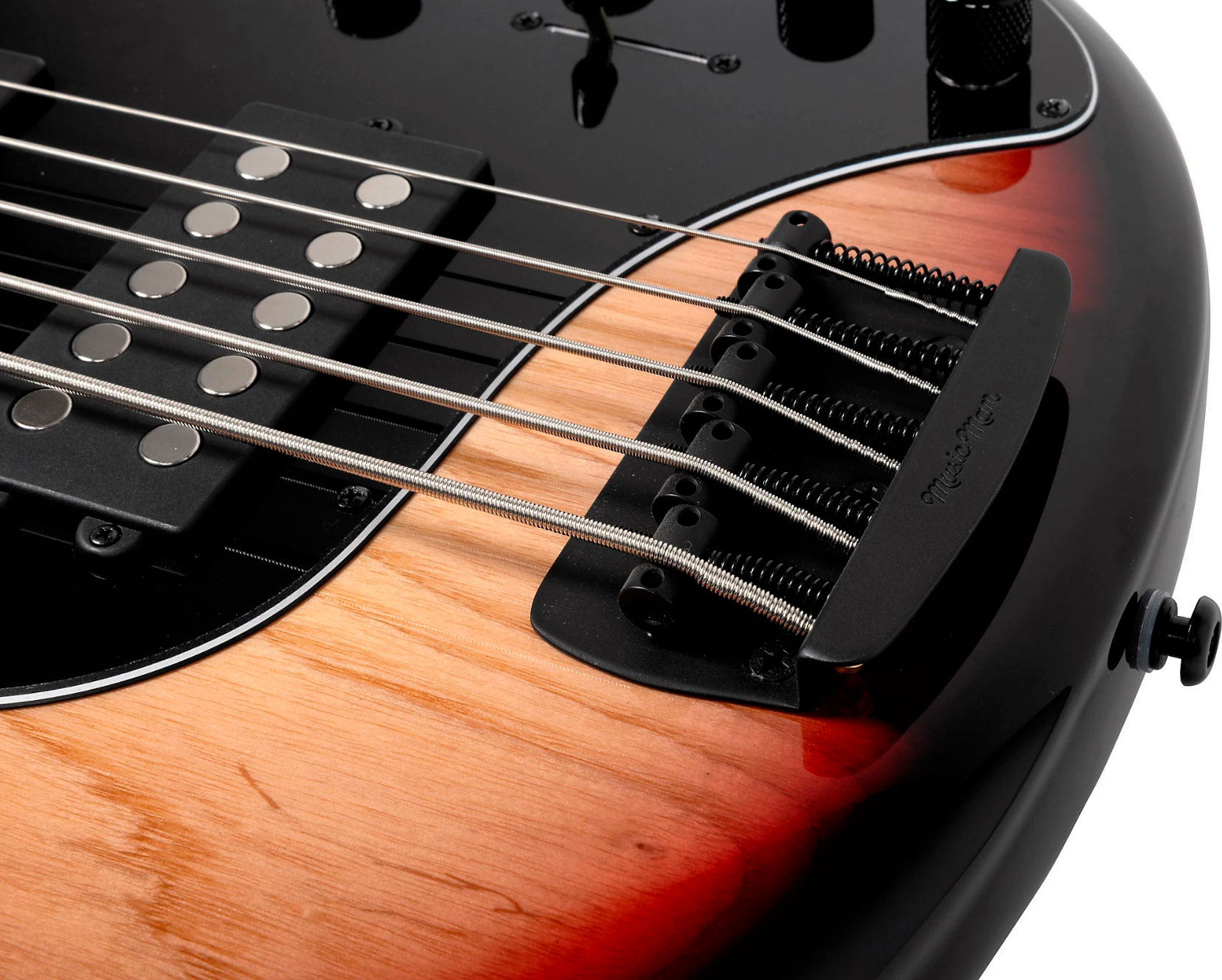 Music Man Stingray Special Hh 5c Active Eb +housse - Faded Vintage Sunburst - Bajo eléctrico de cuerpo sólido - Variation 4