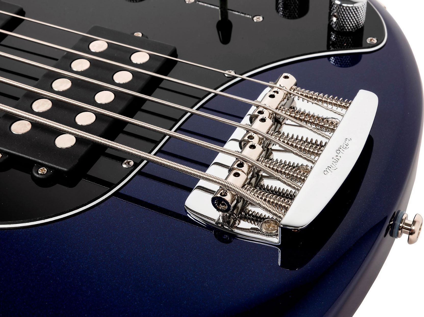 Music Man Stingray Special Hh 5c Active Rw +housse - Butane Blue - Bajo eléctrico de cuerpo sólido - Variation 4