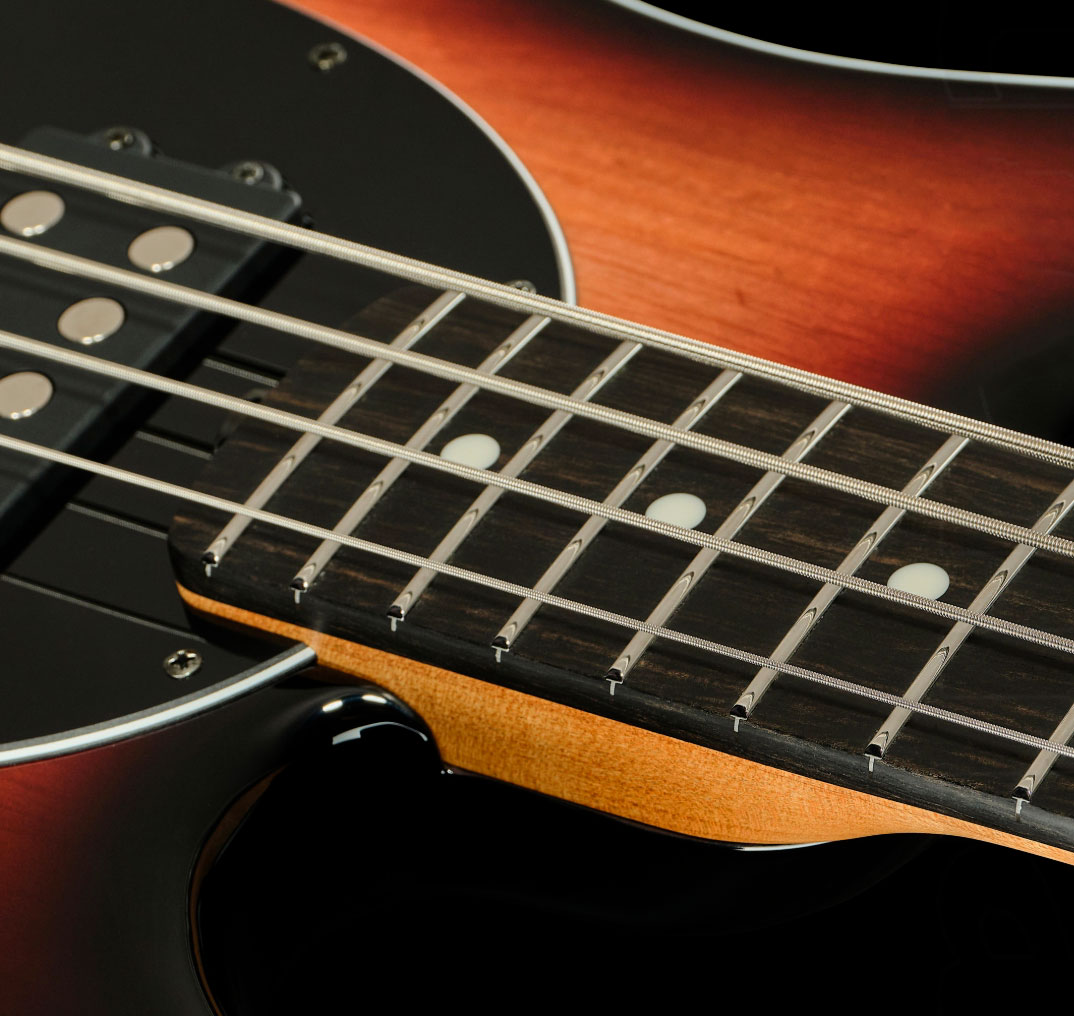 Music Man Stingray Special Hh Active Eb +housse - Faded Vintage Sunburst - Bajo eléctrico de cuerpo sólido - Variation 3