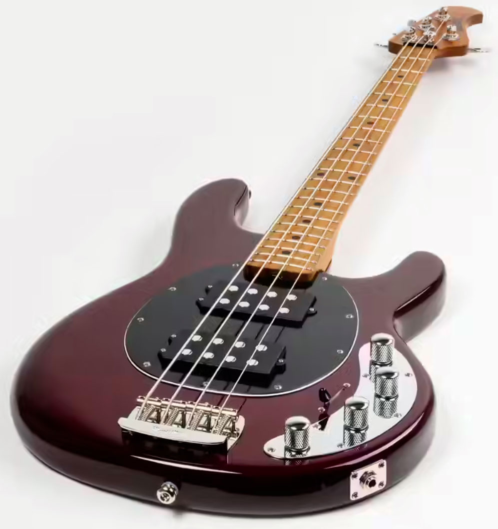 Music Man Stingray Special Hh Active Mn +housse - Translucent Oxblood - Bajo eléctrico de cuerpo sólido - Variation 2