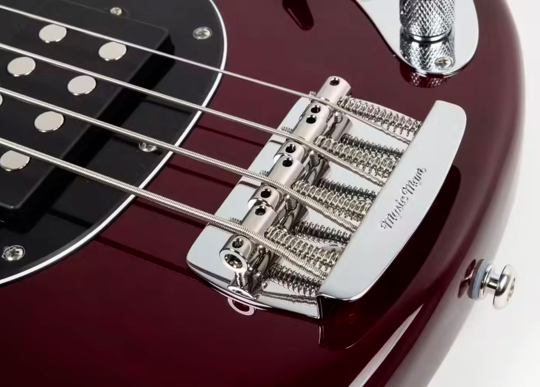 Music Man Stingray Special Hh Active Mn +housse - Translucent Oxblood - Bajo eléctrico de cuerpo sólido - Variation 3