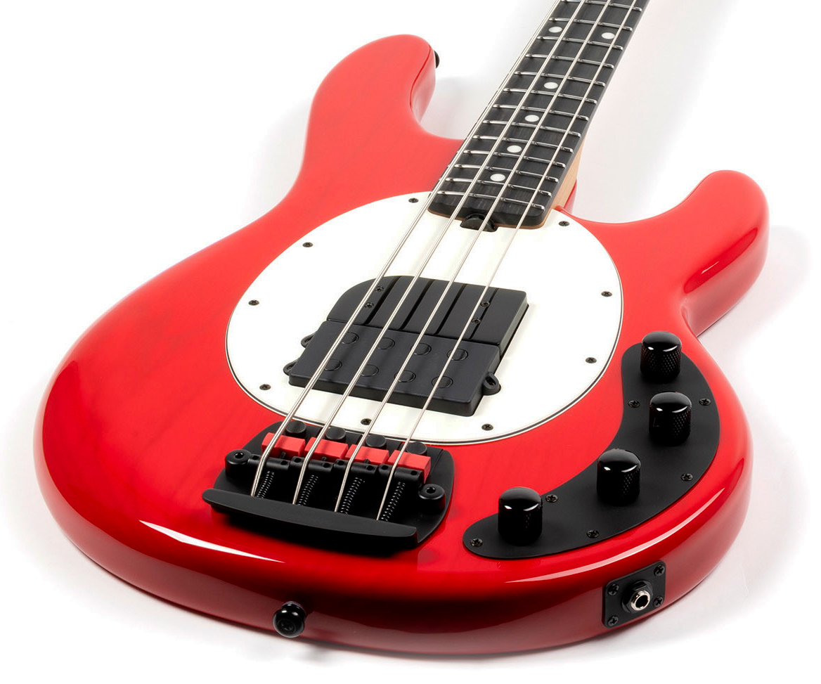 Music Man Tim Commerford Stingray Bass Active Signature Eb - Caliper Red - Bajo eléctrico de cuerpo sólido - Variation 2