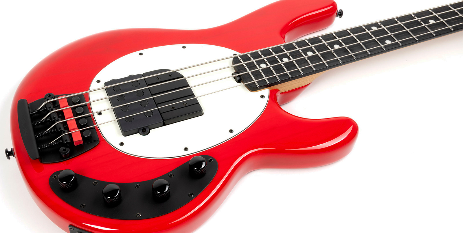 Music Man Tim Commerford Stingray Bass Active Signature Eb - Caliper Red - Bajo eléctrico de cuerpo sólido - Variation 3