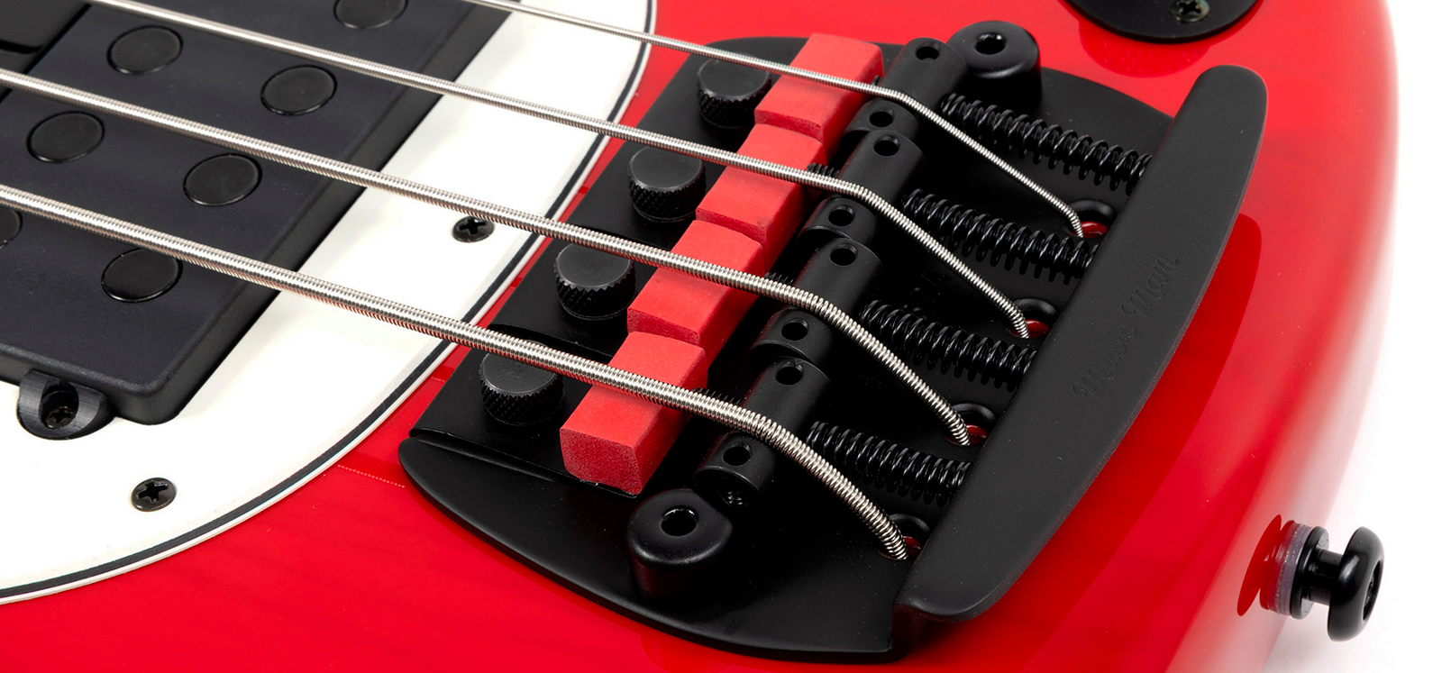 Music Man Tim Commerford Stingray Bass Active Signature Eb - Caliper Red - Bajo eléctrico de cuerpo sólido - Variation 4