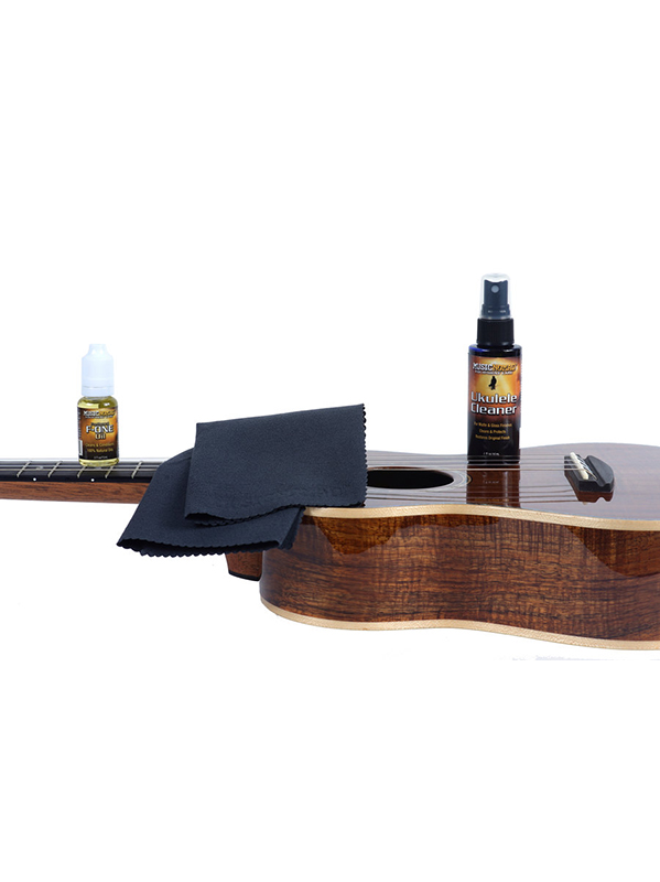 Music Nomad Kit De Nettoyage Ukulele - Nettoyant, F-one Et Chiffon Microfibre - Paquete de ukelele - Variation 1