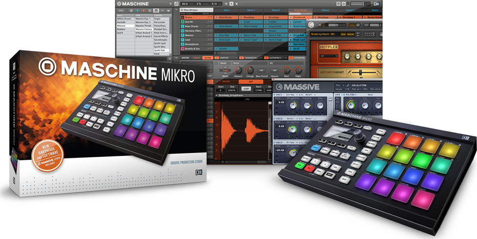 Native Instruments Maschine Mikro Mk2 Black - Controlador Midi - Main picture