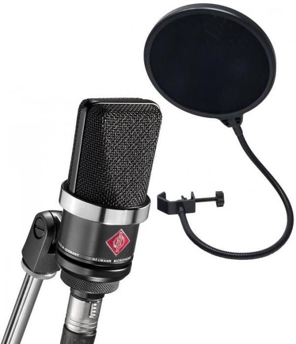 Pack de micrófonos con soporte Neumann TLM 102 BK  + Filtre Anti pop Offert