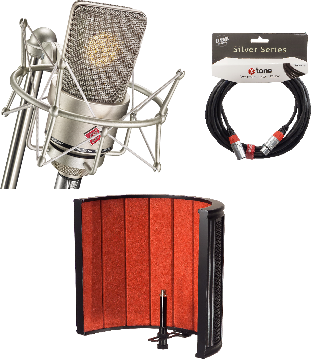 Neumann Tlm 103 Studio Set + X-tone X-screen Pro + X-tone X2001-6m - Xlr Xlr 6m - Pack de micrófonos con soporte - Main picture