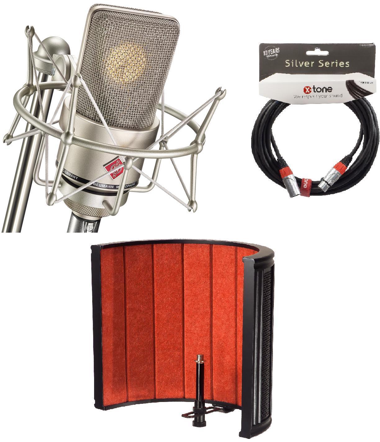 Pack de micrófonos con soporte Neumann TLM 103 Studio Set + X-TONE X-Screen Pro + X-TONE X2001-6M - Xlr Xlr 6M