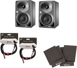 Monitor de estudio activo Neumann Paire KH 80 + Paire cables Silver XLR Jack (1.5m) + paire mousses moniteurs XI 7000 - Por unidades