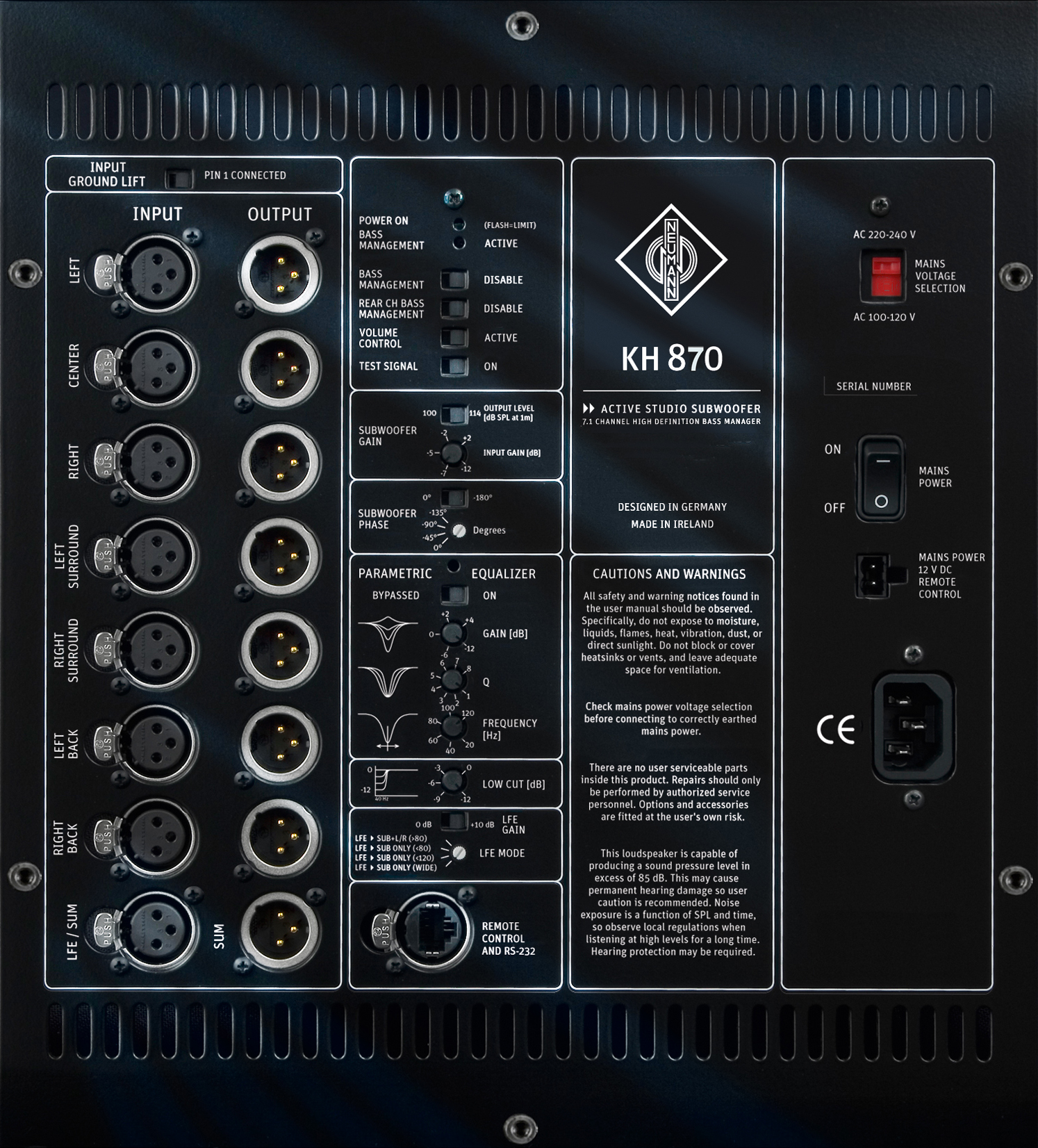 Neumann Kh 870 Caisson De Graves Actif - Bafle de bajos de estudio - Variation 1