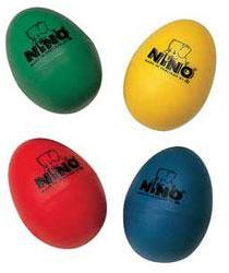 Huevos de plástico Nino percussion                Nino egg shaker (l'unité)