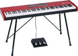 Pianos set Nord Stage 4 73  + Stand+ pédalier - Rouge