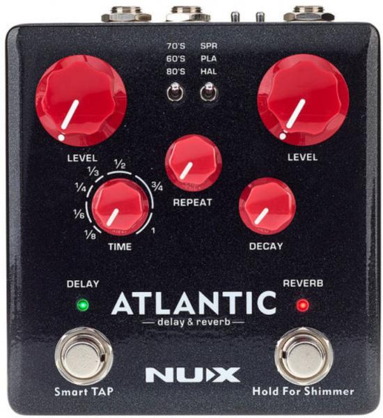 Pedal de reverb / delay / eco Nux Atlantic NDR5 Delay & Reverb