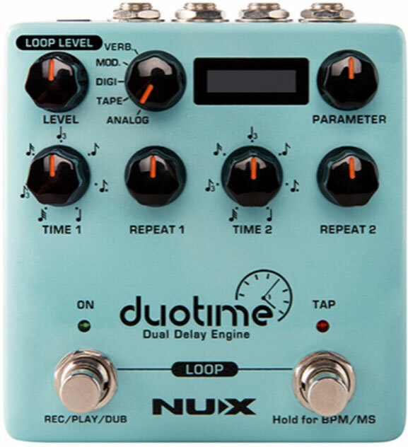 Nux Duotime Ndd-6 Dual Delay Engine Verdugo - Pedal de reverb / delay / eco - Main picture