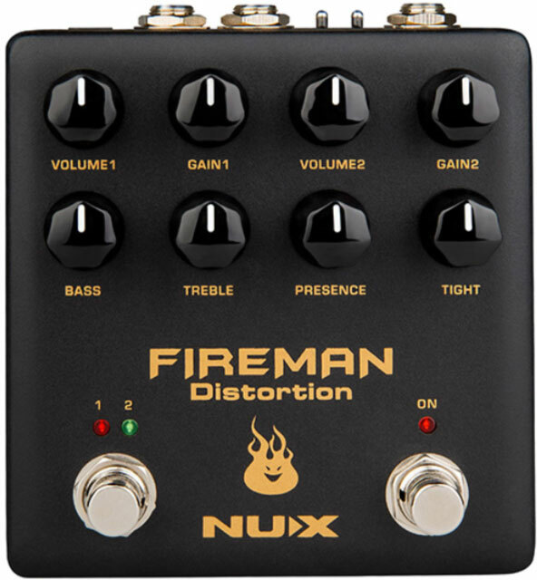 Nux Fireman Dual Channel Distortion Verdugo - Pedal overdrive / distorsión / fuzz - Main picture