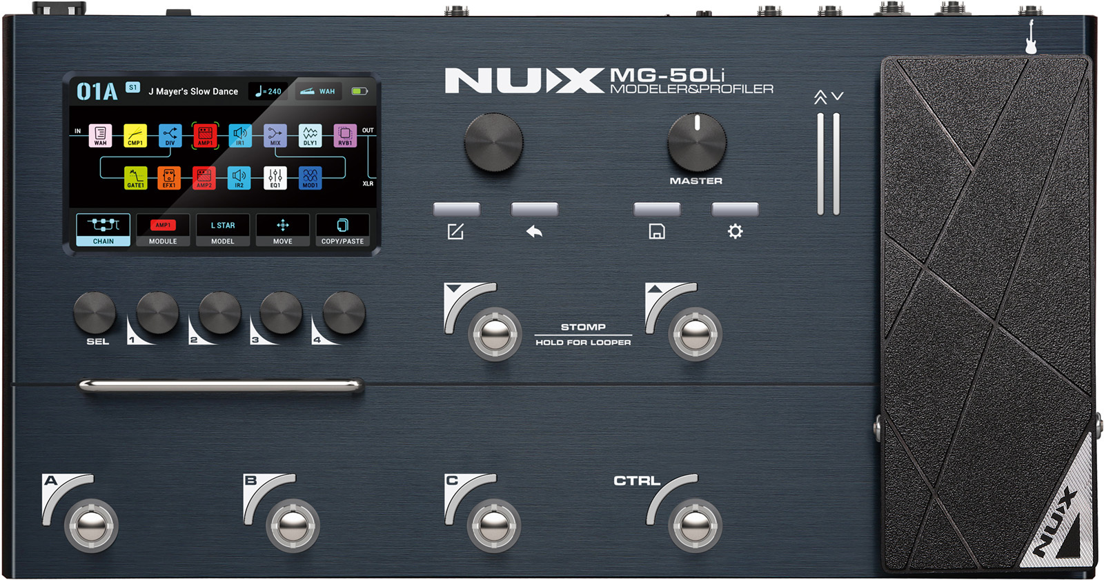 Nux Mg50 Li Guitar & Bass - Pedalera multiefectos para guitarra eléctrica - Main picture