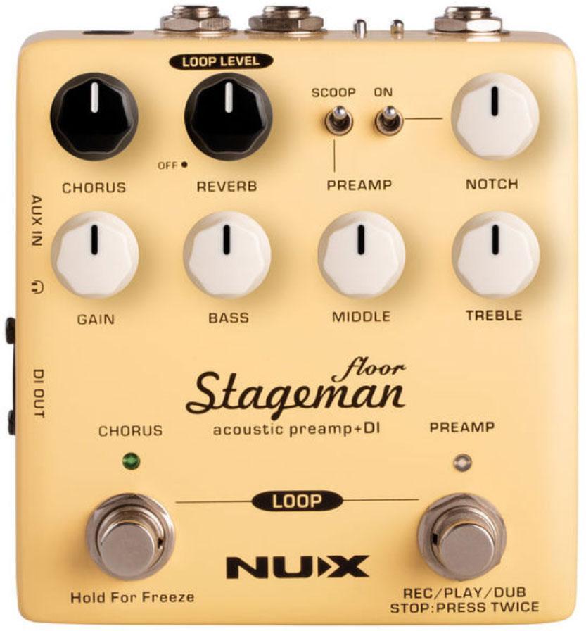 Preamplificador acústico Nux                            Stageman Floor NAP-5 Acoustic Preamp & DI